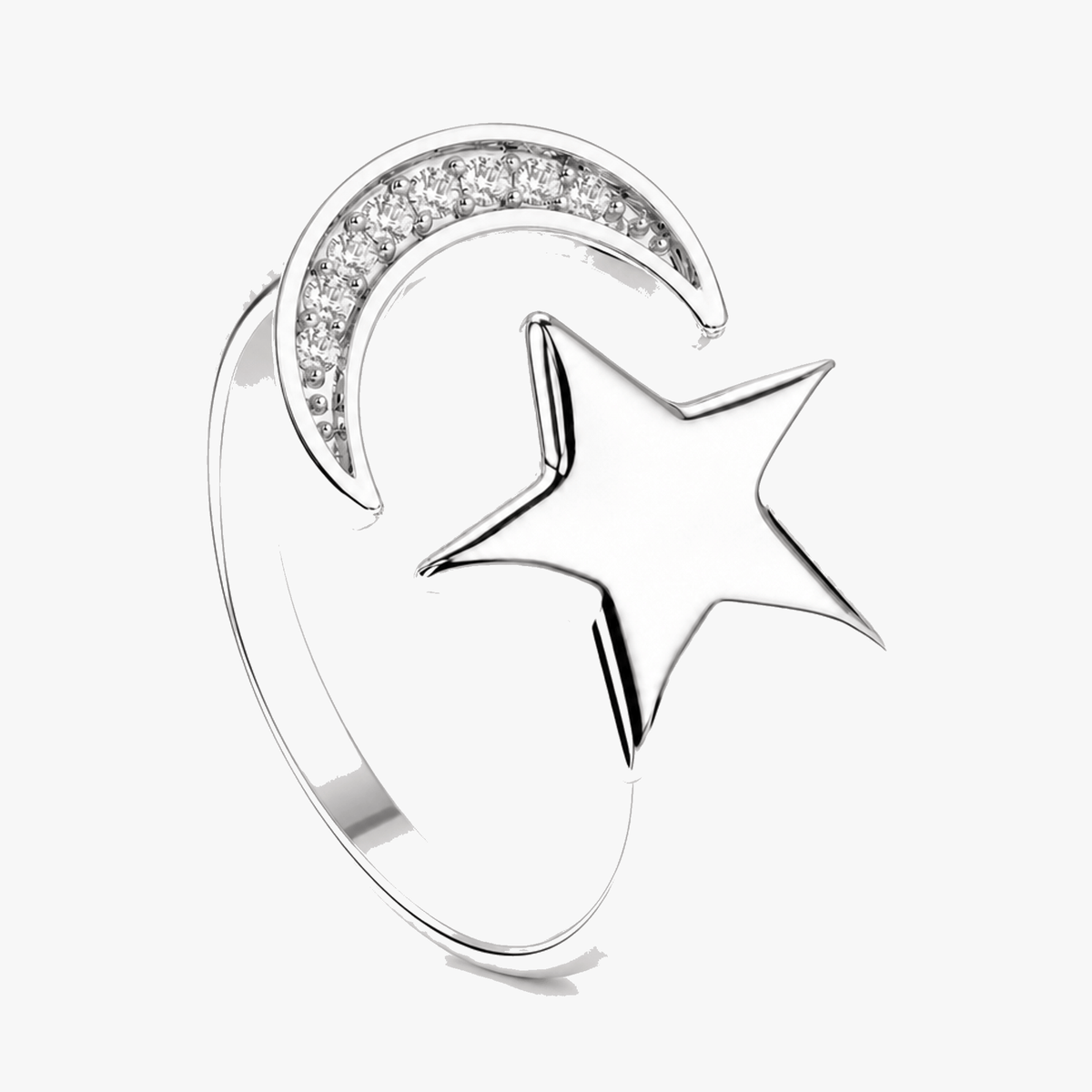 Lunessa - Moon and Star Calming Ring