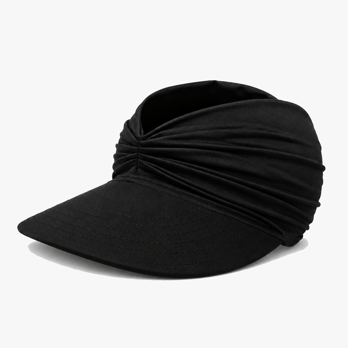 Solenza – Ruched UPF 50+ Sun Visor for Women, Packable Wide Brim