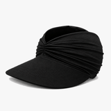 Solenza – Ruched UPF 50+ Sun Visor for Women, Packable Wide Brim