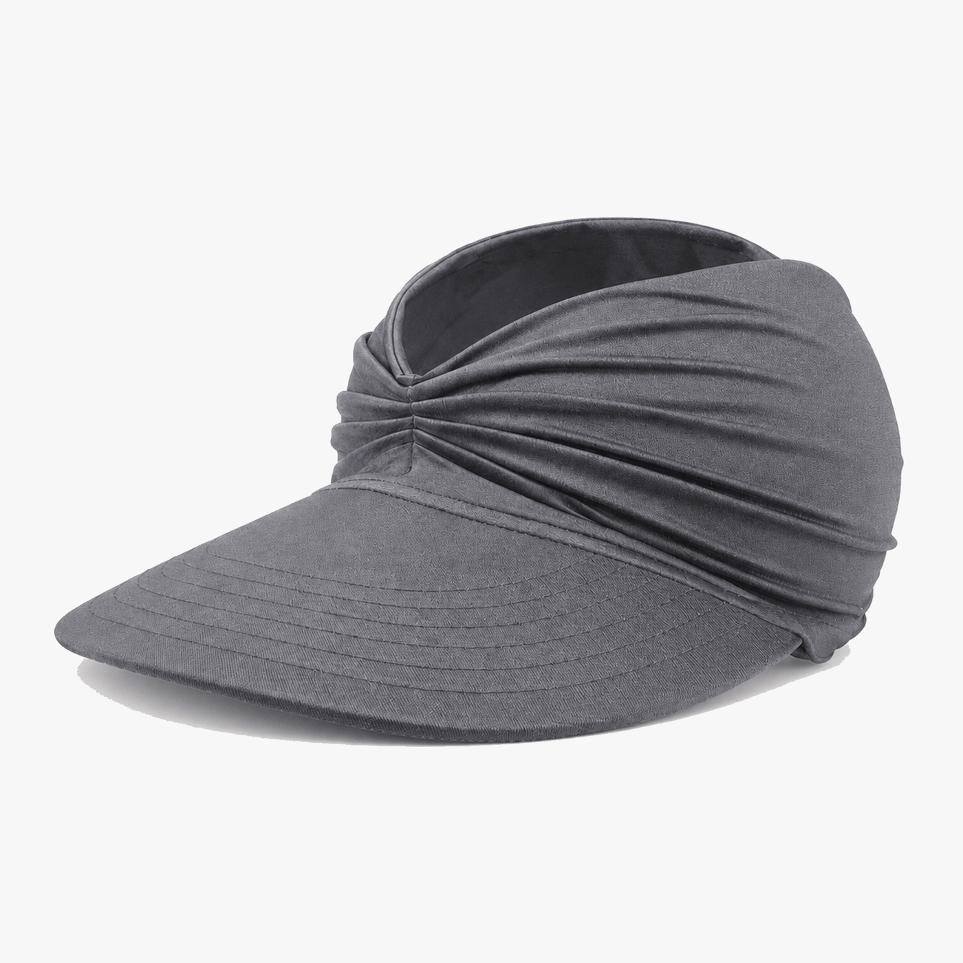Solenza – Ruched UPF 50+ Sun Visor for Women, Packable Wide Brim