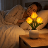 Bloomora – LED Tulip Lamp with Ceramic Vase