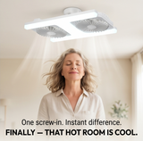 Breezo – Screw-In Ceiling Fan with LED Light
