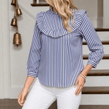 Brindle – Women's Puff Sleeve Gingham Top