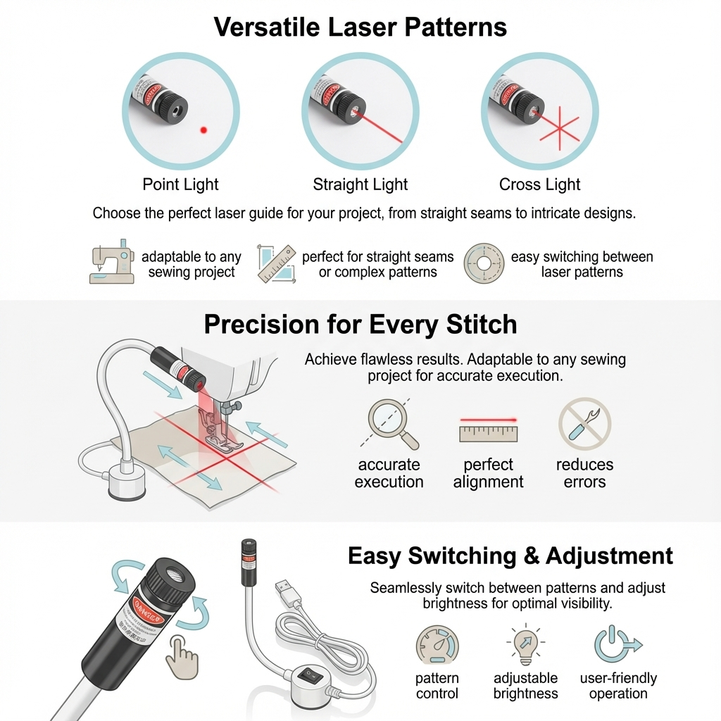 Stitchbeam - Magnetic Quilting Laser Light