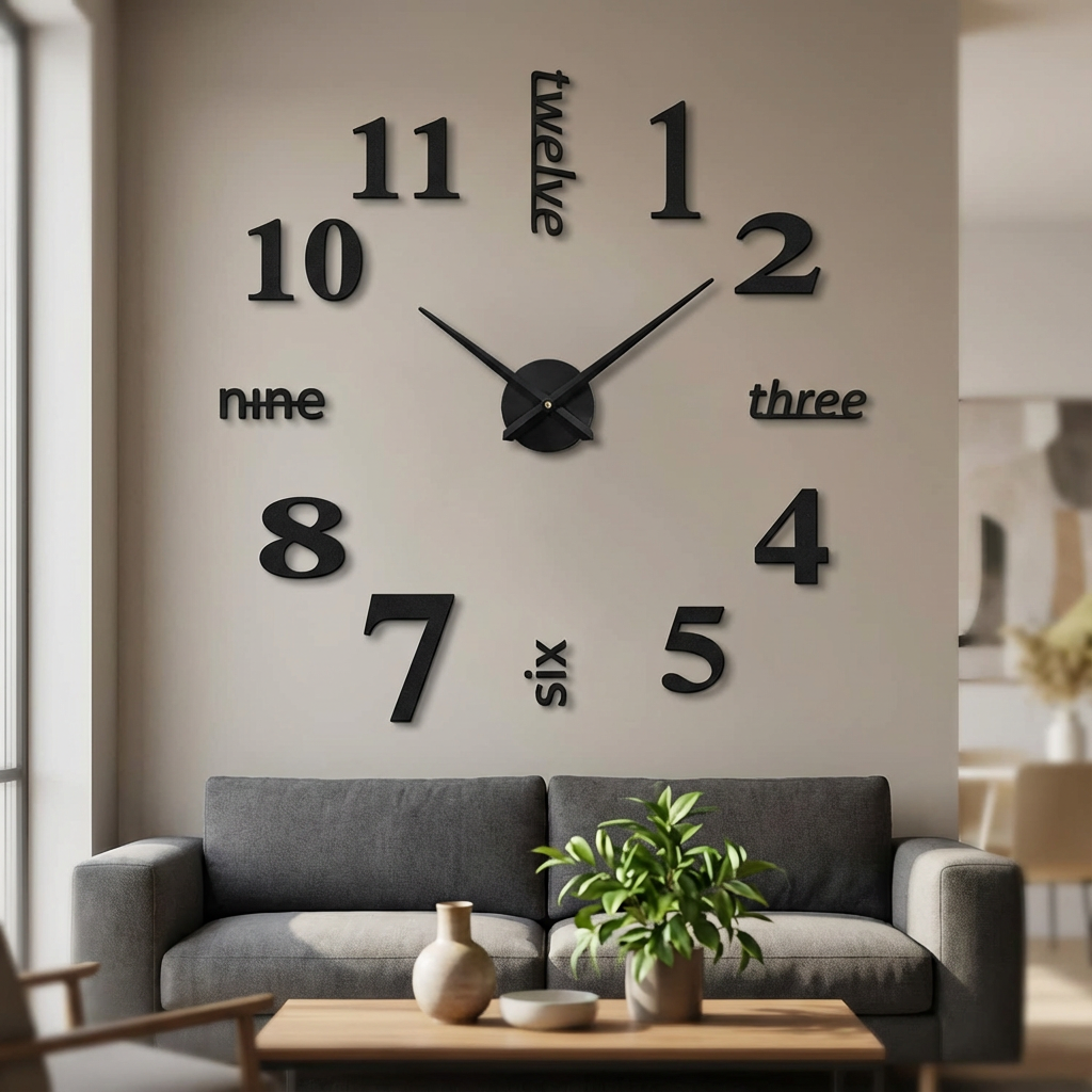 Numeris - Creative DIY Wall Clock for Modern Spaces