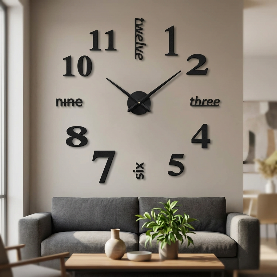 Numeris - Creative DIY Wall Clock for Modern Spaces