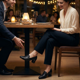 Floressa - Women's embroidered leather pumps with cushioned heel