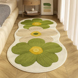 Velveterra - Soft Irregular Flower Pattern Rug