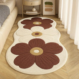 Velveterra - Soft Irregular Flower Pattern Rug