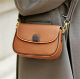 Lunettea - Elegant PU Leather Shoulder Bag for Women
