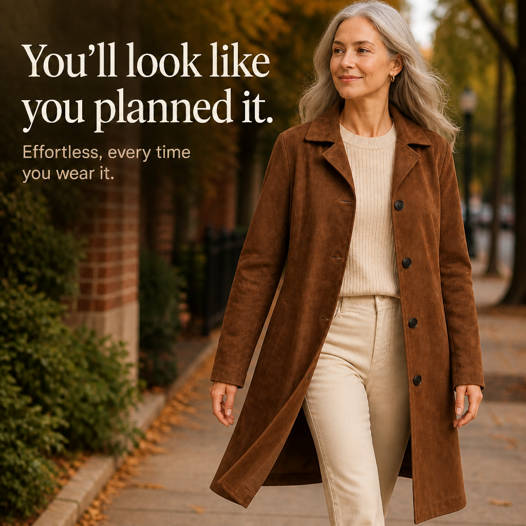 Draperie – Suede Trench That Moves With You, Not Around You
