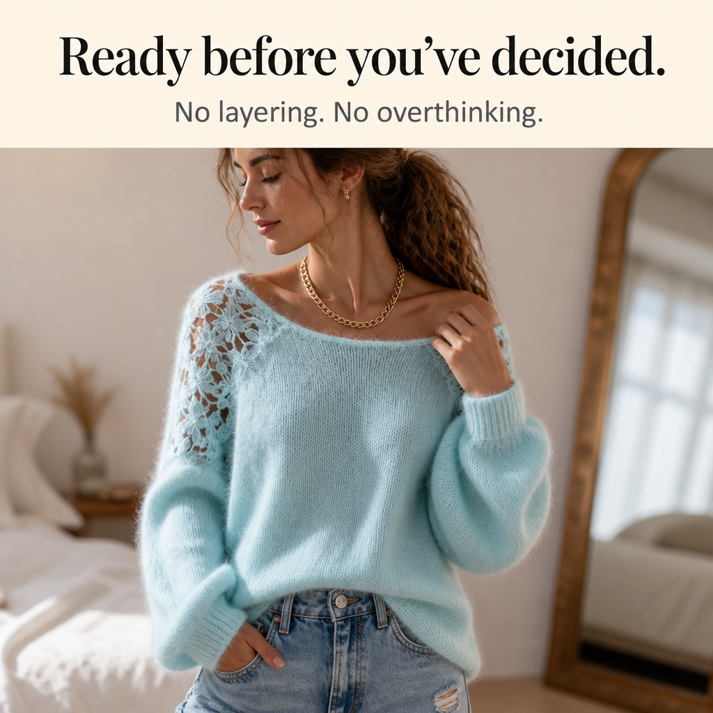 Wearbella – Lace-Knit Look Sweater That Looks Elevated, Not Plain
