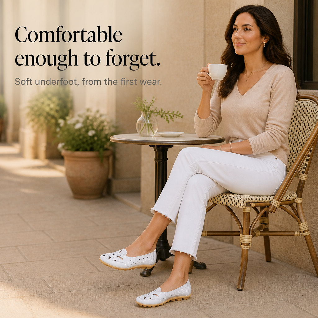 Wearbella – Perforated Woven Low-Cut Flat Loafers