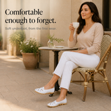 Wearbella – Perforated Woven Low-Cut Flat Loafers