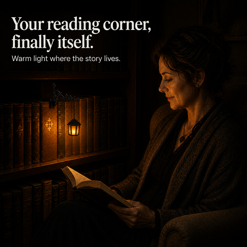 Nightpost – Streetlamp Bookend Shelf Light