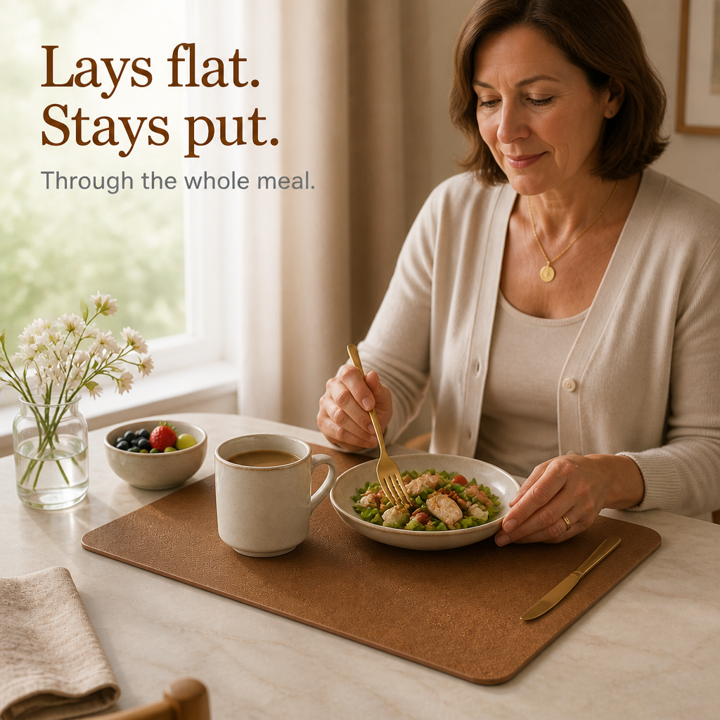 Wearbella – Double-Sided PU Leather Placemats (4-pack)