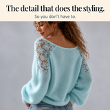 Wearbella – Lace-Knit Look Sweater That Looks Elevated, Not Plain