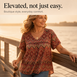 Draveil – The V-Neck Top That Skims, Not Clings