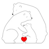 Cubunity – Personalized Wooden Bears Family Puzzle