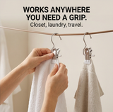 Clipvault – Stainless Steel Closet Clip Hooks (20 Pack)