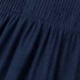 Lunavia – Pleated V-Neck Maxi Dress with Pockets