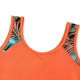 Solvea – Colorblock Tankini and Shorts Swim Set with Shorts