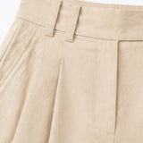 Verona – High Waist Pleated Lantern Pants with Ruffled Cuff