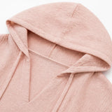 Muslina – Soft V-Neck Hooded Summer Top with Kangaroo Pocket