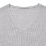 Elowyn – Soft V-Neck Knit Tunic Top for Women, Loose Drape
