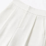 Solene – Stand Collar Wide Leg Culotte Two Piece Set