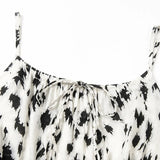 Marisole – Smocked Waist Mini Sundress with Tie-Front Bow and Ruffle Hem