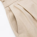 Verona – High Waist Pleated Lantern Pants with Ruffled Cuff
