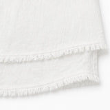 Lorelei – Boho Frayed-Trim V-Neck Tee for Women, Loose Tummy-Hiding Fit