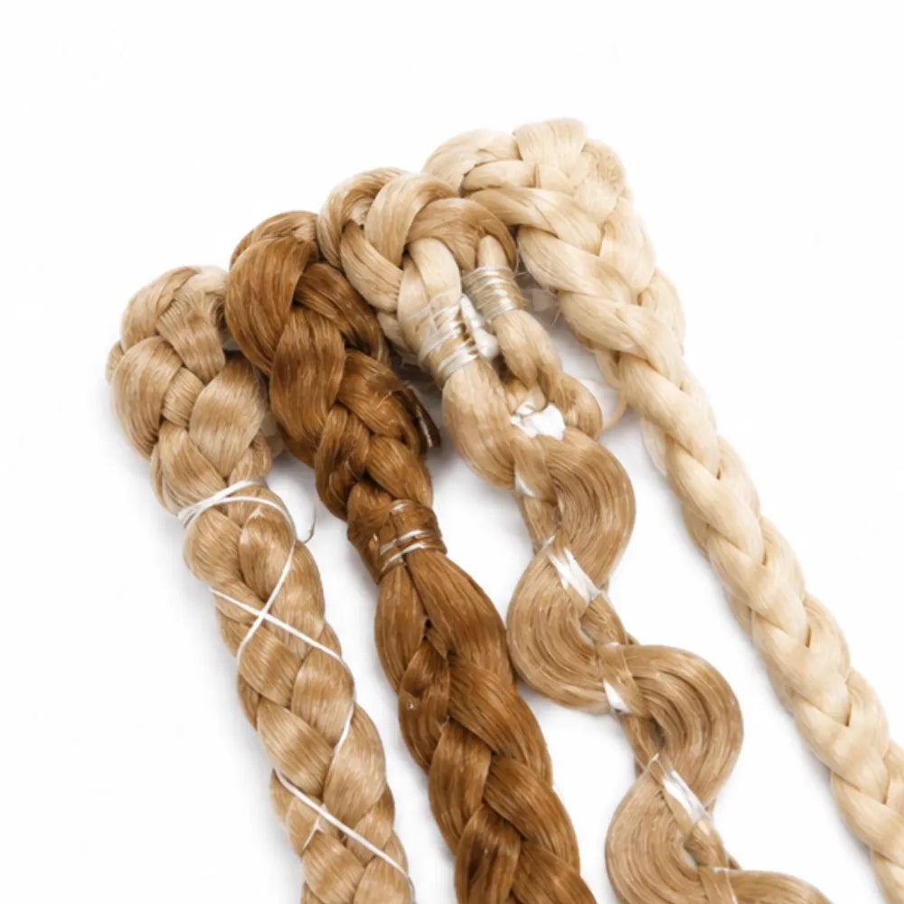 Wildera – Boho Beaded Clip-In Braid Extensions with Charms