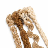 Wildera – Boho Beaded Clip-In Braid Extensions with Charms
