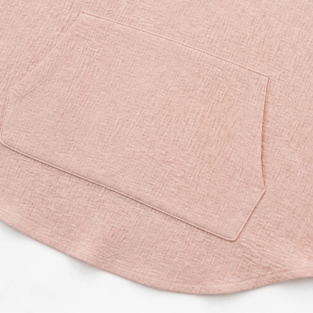 Muslina – Soft V-Neck Hooded Summer Top with Kangaroo Pocket