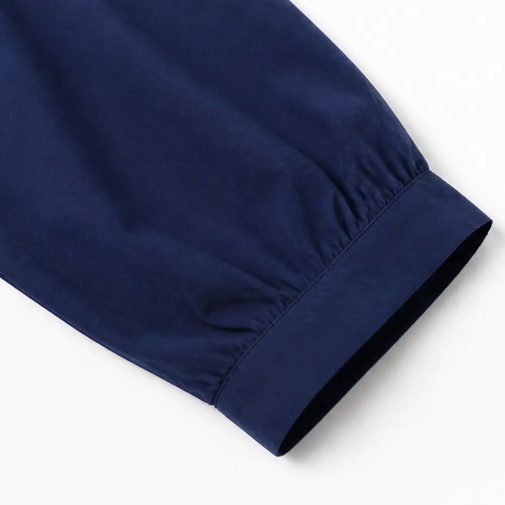 Marelle – Linen-Look Midi Dress with Three-Quarter Sleeves & Pockets