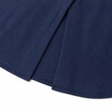 Lyneva – Linen-Look V-Neck Button Top for Women, Relaxed Casual Short-Sleeve Blouse