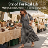 Curvella – Women's Boho Maxi Dress with Pockets