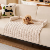 Pawvella – Bolstered Pet Couch Bed with Cooling Top, Non-Slip Sofa Protector