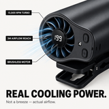 Coolnix – Portable Clip On Car Fan with LED Display