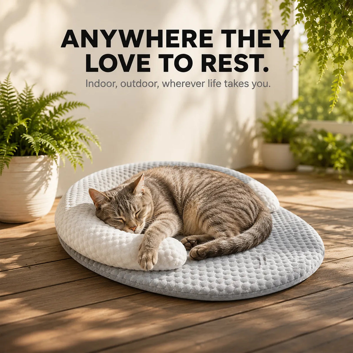 Pawloom – Cooling Pet Bed with 3D Breathable Surface, No Electricity Needed