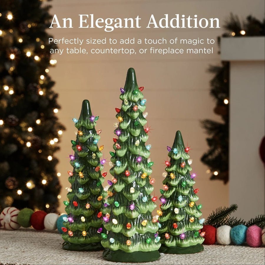 Merrydale - Homemade Ceramic Christmas Tree with LED Lights
