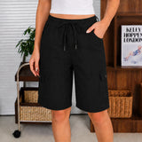 Brevelle – Quick-Dry Cargo Shorts for Women with 6 Pockets and Drawstring Waist
