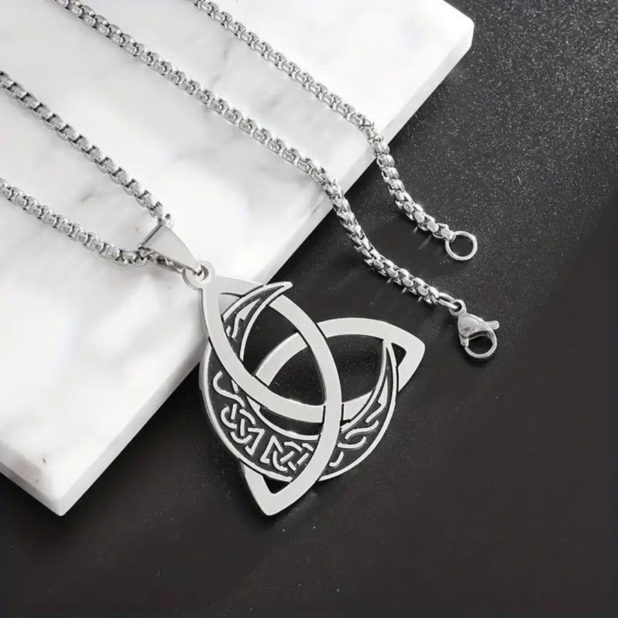 Mythara – Viking Trinity Knot Moon Necklace (1+1 Free)