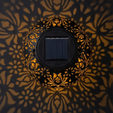 Lumivine – Solar Hanging Lantern with Floral Shadow Art