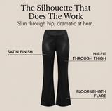 Florevia Women's Elongating Wide-Leg Flare Pants