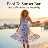 Solveya – Women's Floral One-Piece Swimsuit with Cover-Up Skirt