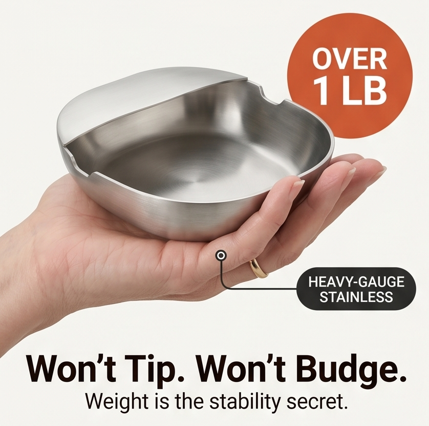Spoonara – Heavy Stainless Spoon Rest for Tidy Counters