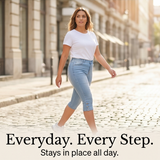 Velora – Women's Slimming High-Waist Capri Jeans